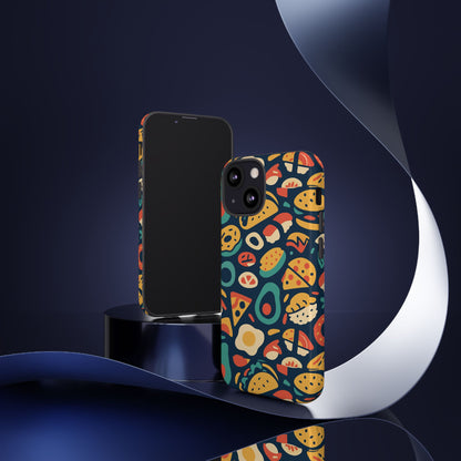 Vibrant Food-Themed Protective Phone Case with 3D Design for Stylish Protection Compatible with iPhone 13, 14, 15 & 16 – all models including Pro, Pro Max & Plus