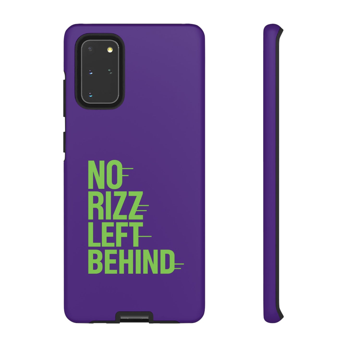 tough phone case - no rizz left behind - durable, stylish protection for active lifestyles - impact-resistant, dual layer, shock-absorbing tpu - perfect gift for tech lovers