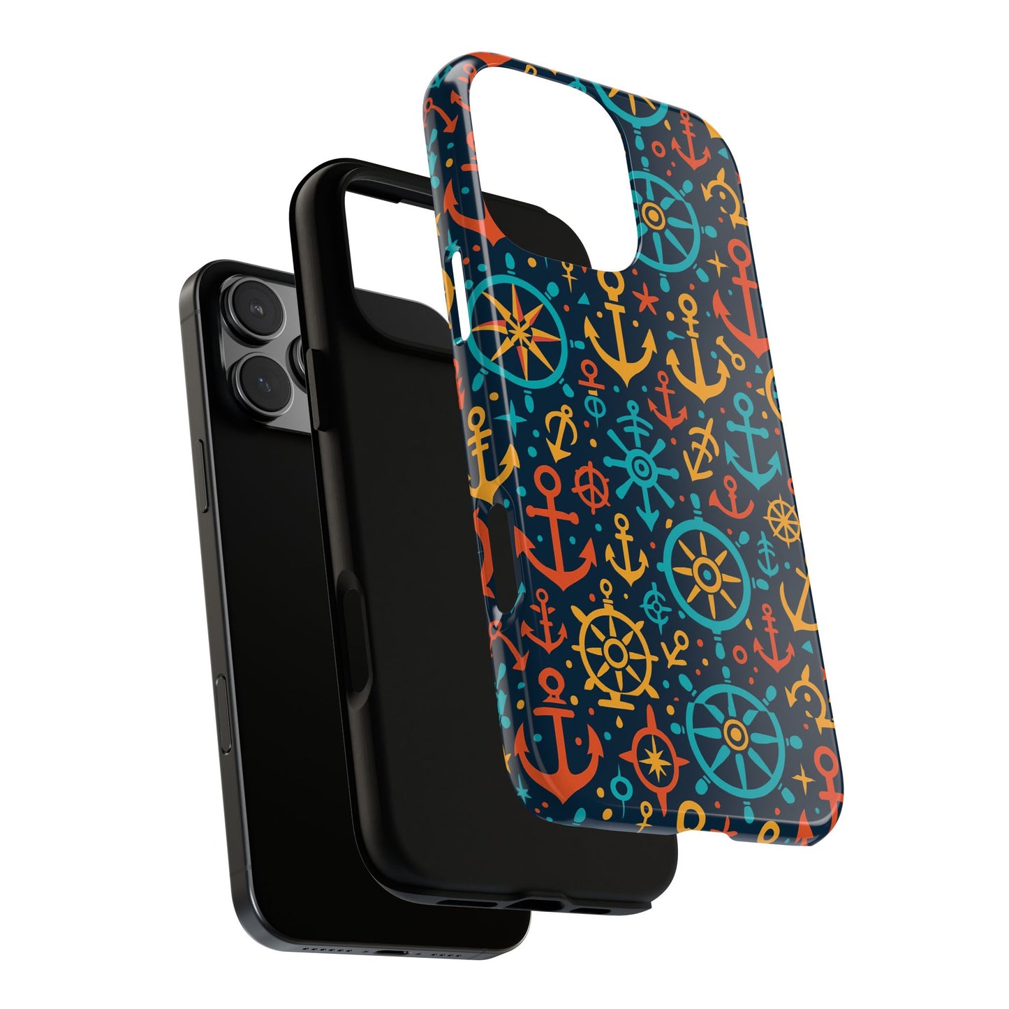 vibrant nautical pattern phone case for stylish protection – bold accessory for iphone 13, 14, 15 & 16 – all models including pro, pro max & plus