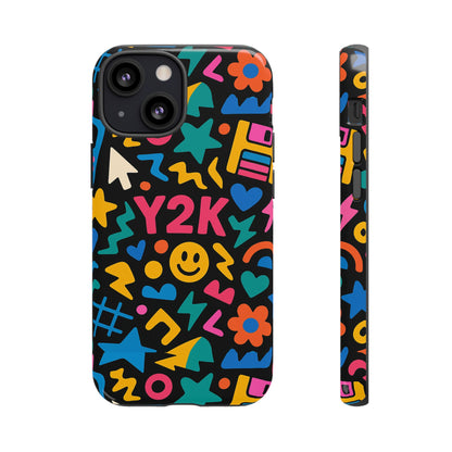 Vibrant Y2K Design 3D Wrap Protective Phone Case for Unique Style and Fashion Accessory Compatible with iPhone 13, 14, 15 & 16 – all models including Pro, Pro Max & Plus