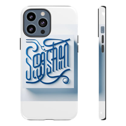 Vibrant Blue 3D Alphabet Phone Case for Stylish Protection and Unique Expression Compatible with iPhone 13, 14, 15 & 16 – all models including Pro, Pro Max & Plus