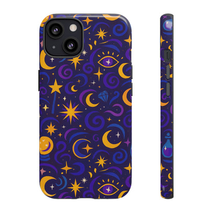 Vibrant 3D Cosmic Design Phone Case for Stylish Protection with Multicolour Stars and Swirls Compatible with iPhone 13, 14, 15 & 16 – All Models Including Pro, Pro Max & Plus