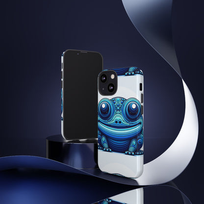 Cool Blue Animal Create 4 3D Wrap Protective Phone Case for Smartphones with Vibrant Animal Design and Shock Absorption
