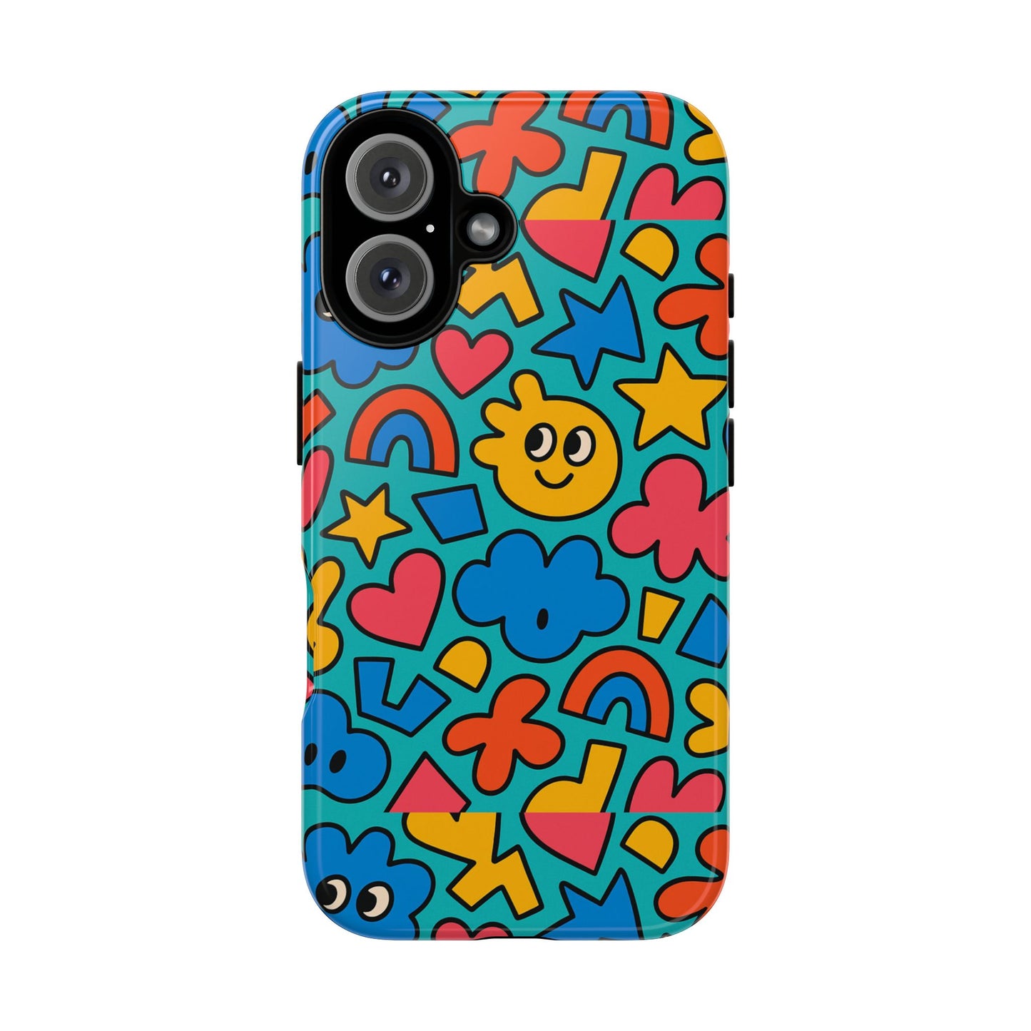 vibrant cartoon 3d wrap protective phone case with fun playful design for smartphone lovers compatible with iphone 13, 14, 15 & 16 – all models including pro, pro max & plus