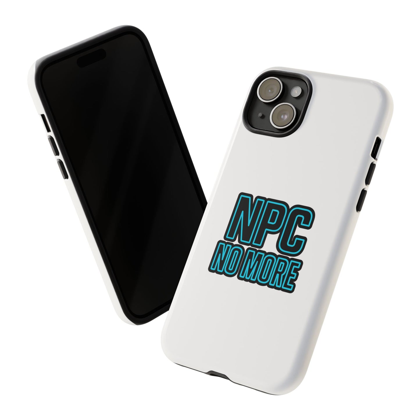tough cases - npc no more phone case for gamers & meme lovers - stylish protective cover for trendsetters, shock-absorbing design, ideal gift for tech enthusiasts