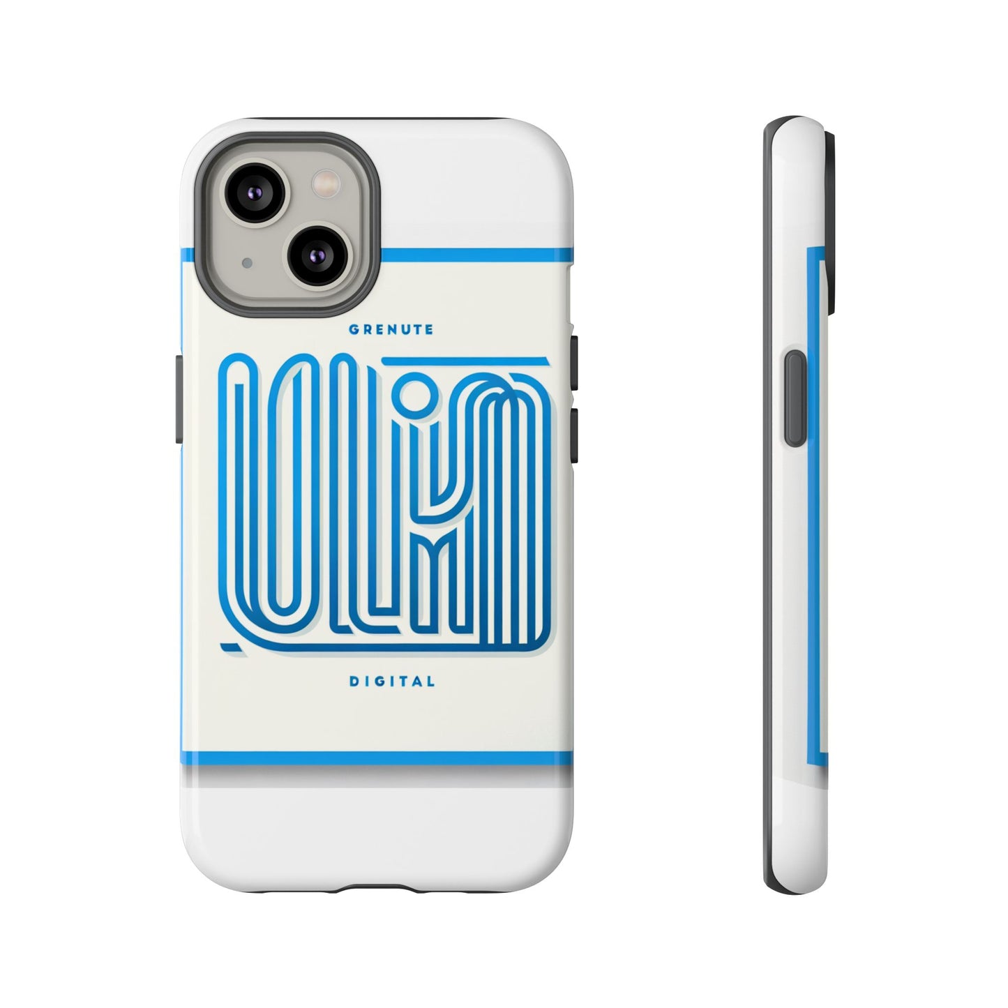 vibrant 3d wrap phone case in blue alphabet design for stylish protection compatible with iphone 13, 14, 15 & 16 – all models including pro, pro max & plus