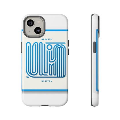 Vibrant 3D Wrap Phone Case in Blue Alphabet Design for Stylish Protection Compatible with iPhone 13, 14, 15 & 16 – All Models Including Pro, Pro Max & Plus