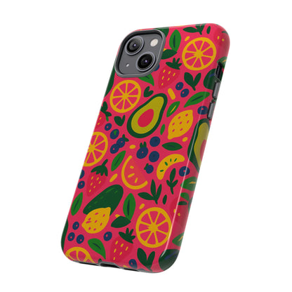Vibrant 3D Fruit Pattern Protective Phone Case - Playful Accessory for Individuality and Stylish Protection Compatible with iPhone 13, 14, 15 & 16 – all models including Pro, Pro Max & Plus