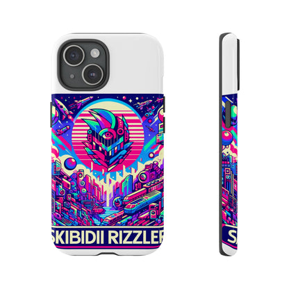 Skibidi Rizzler Protective Phone Case with 3D Wrap Design, Shock Absorbing TPU Silicone, UV Protected, Ideal Gift for Anime and Comic Culture Fans