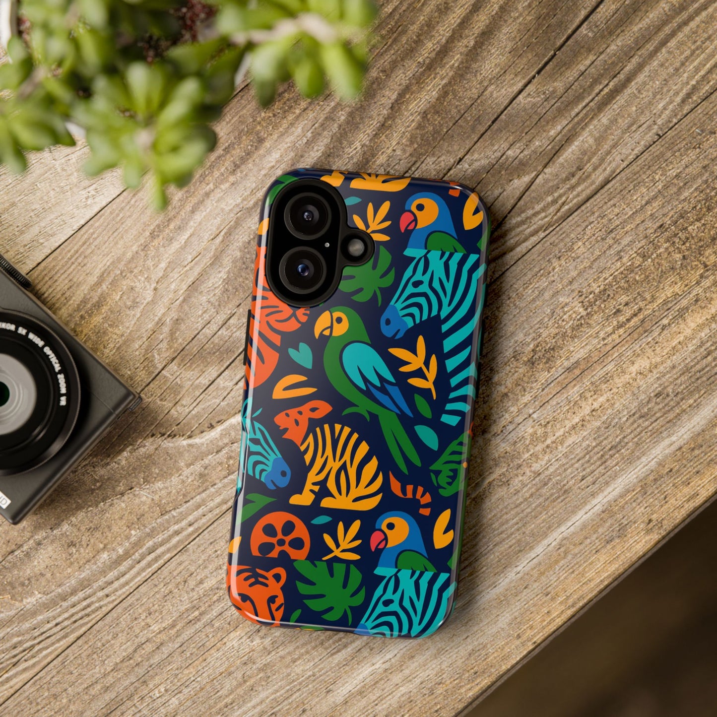 vibrant 3d animal print phone case for stylish protection – unique accessory for men and women compatible with iphone 13, 14, 15 & 16 – all models including pro, pro max & plus