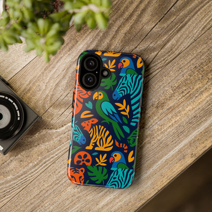 Vibrant 3D Animal Print Phone Case for Stylish Protection – Unique Accessory for Men and Women Compatible with iPhone 13, 14, 15 & 16 – all models including Pro, Pro Max & Plus