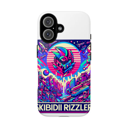 Skibidi Rizzler Protective Phone Case with 3D Wrap Design, Shock Absorbing TPU Silicone, UV Protected, Ideal Gift for Anime and Comic Culture Fans