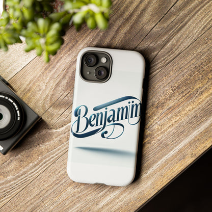 Vibrant 3D Typography Protective Phone Case in Blue – Stylish Protection for Smartphones Compatible with iPhone 13, 14, 15 & 16 – All Models Including Pro, Pro Max & Plus