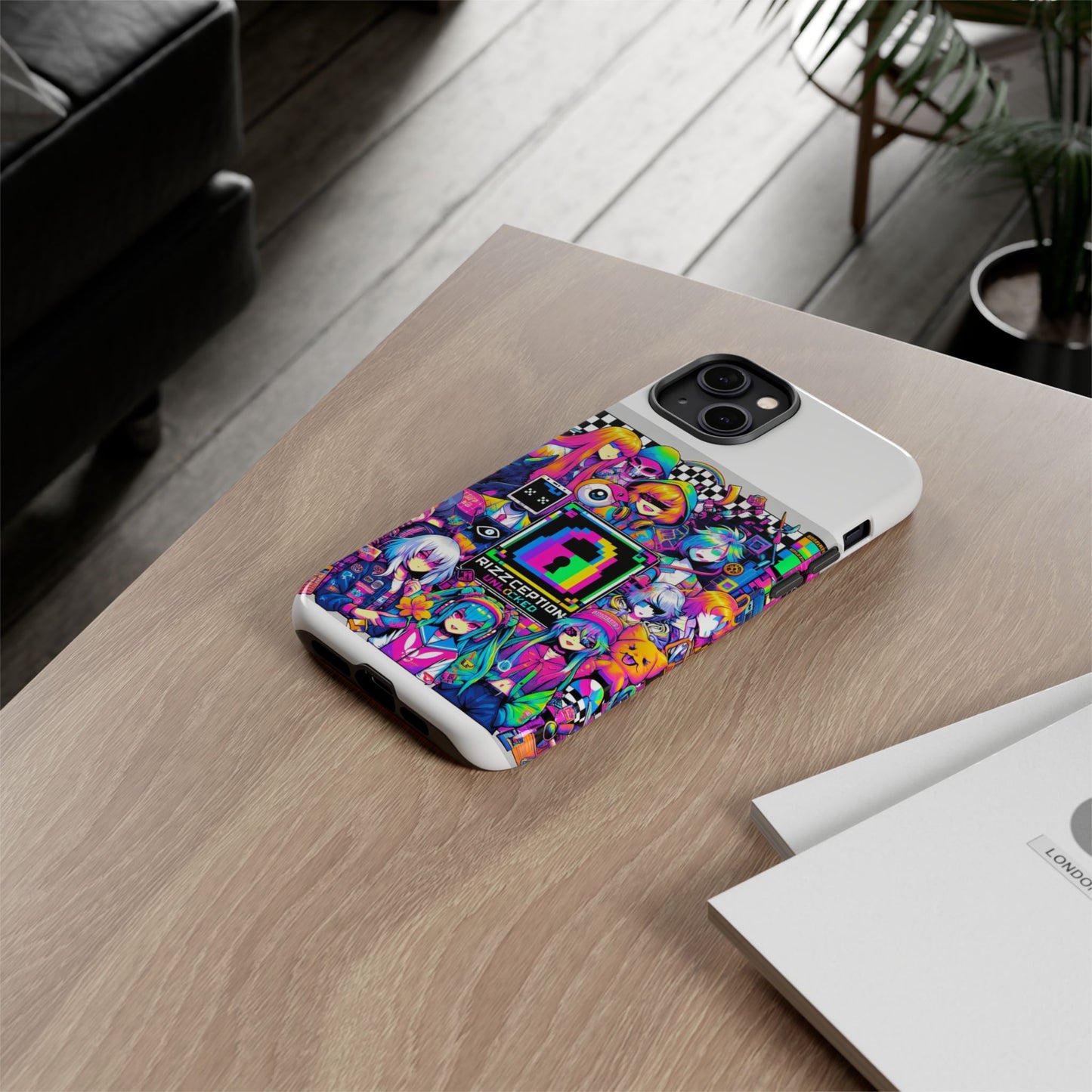 rizzception unlocked 3d wrap protective phone case for anime lovers