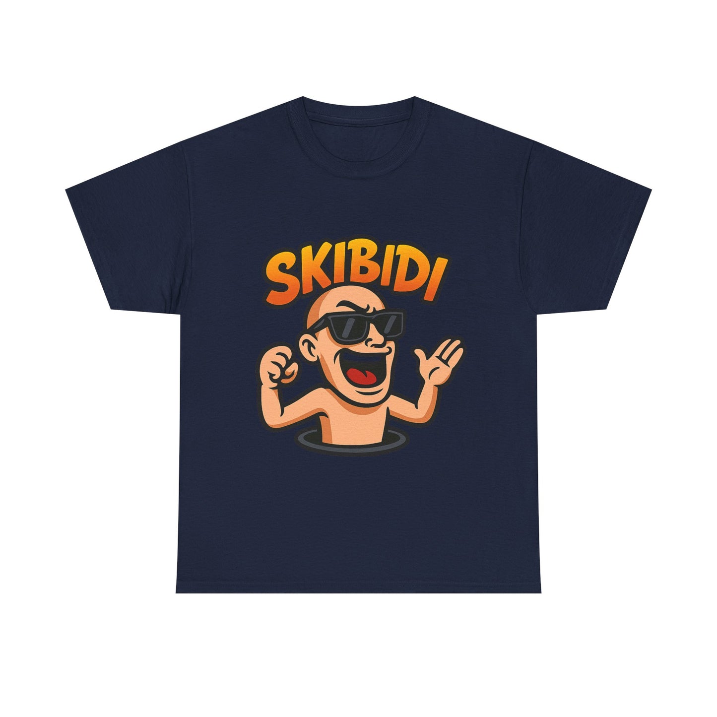 skibidi unisex heavy cotton tee – fun graphic t-shirt for casual wear, stylish and comfortable tee for everyday outfits, perfect gift for friends and family.