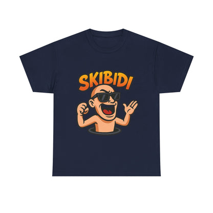 SKIBIDI Unisex Heavy Cotton Tee – Fun Graphic T-Shirt for Casual Wear, Stylish and Comfortable Tee for Everyday Outfits, Perfect Gift for Friends and Family.