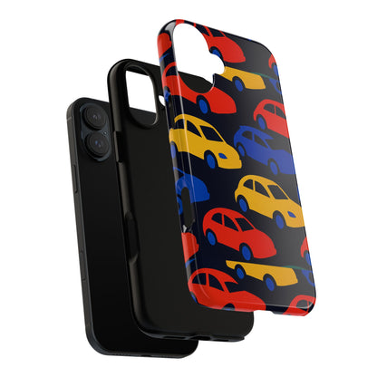 Multicolour 3D Car Design Protective Phone Case Stylish Accessory for Unique Expression Compatible with iPhone 13, 14, 15 & 16 – all models including Pro, Pro Max & Plus
