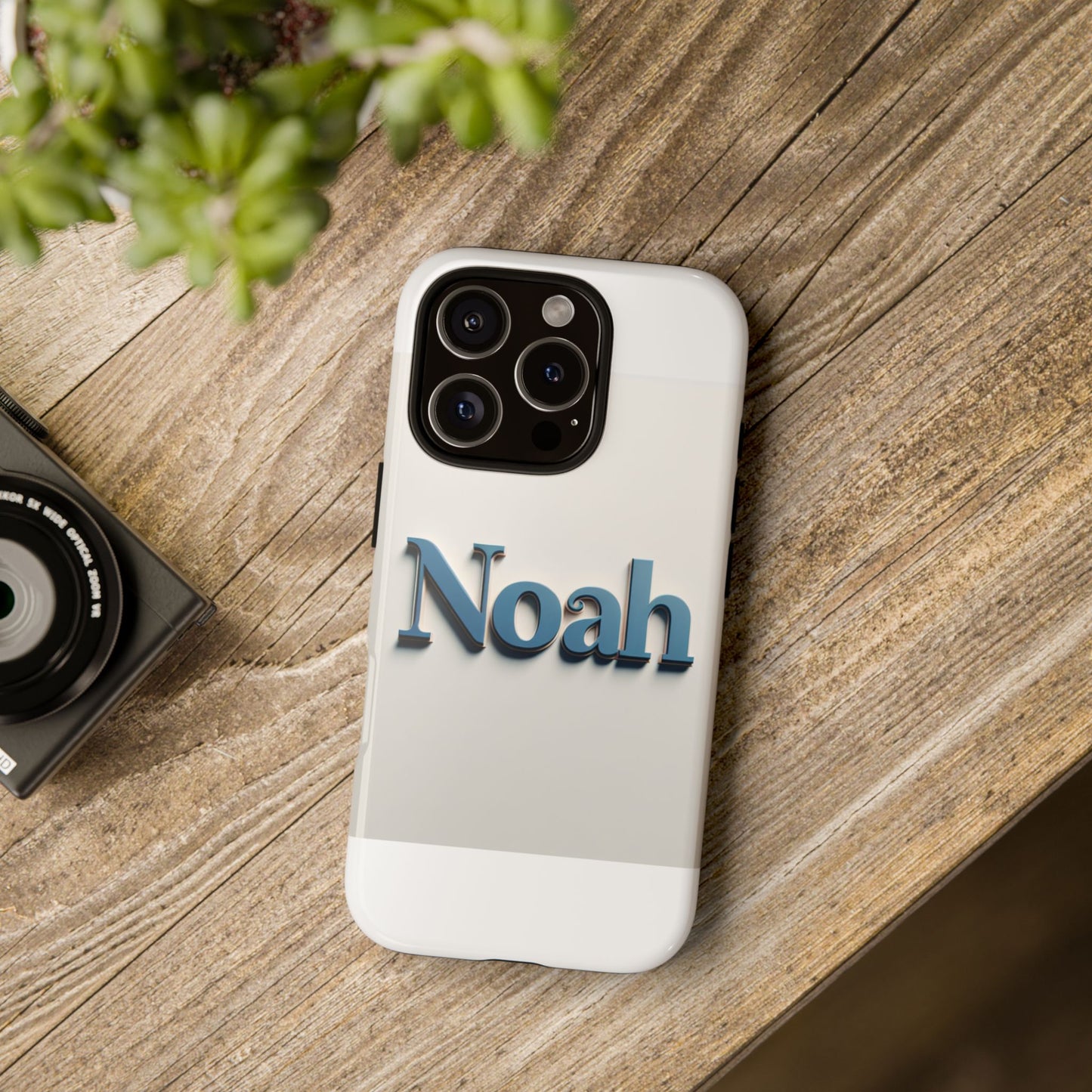 vibrant 3d name phone case in blue retro style – unique protection accessory for self-expression compatible with iphone 13, 14, 15 & 16 – all models including pro, pro max & plus