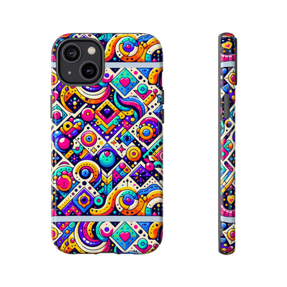 Pattern Image 6 Vibrant 3D Wrap Phone Case for Anime and Comic Fans - Colourful Abstract Design Compatible with iPhone 13, 14, 15 & 16 – all models including Pro, Pro Max & Plus