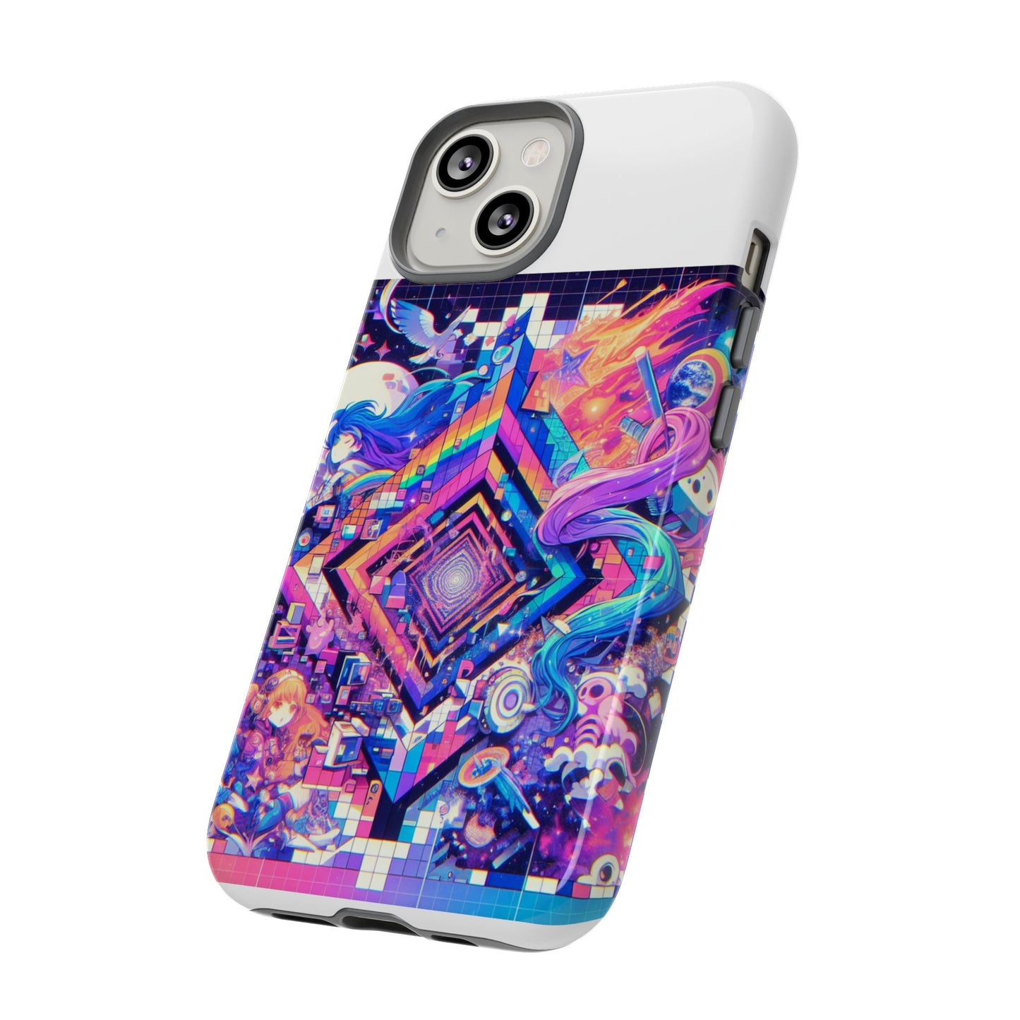 no cap just facts 3d wrap protective phone case for anime lovers, durable shock absorption, uv protected, stylish accessory for men and women