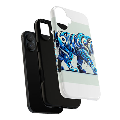 Vibrant 3D Wrap Protective Phone Case with Colourful Tiger Design Stylish Accessory for Men and Women Compatible with iPhone 13, 14, 15 & 16 – all models including Pro, Pro Max & Plus