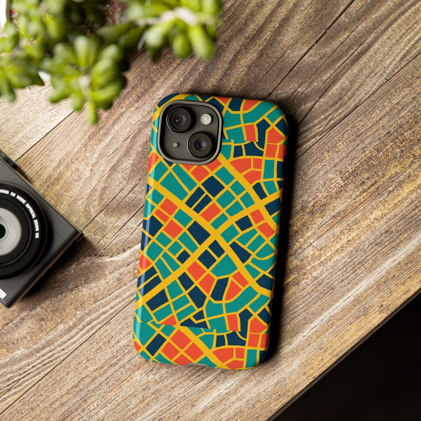 multicolour geometric 3d wrap protective phone case stylish accessory for men and women vibrant design ideal for unique expression compatible with iphone 13, 14, 15 & 16 – all models including pro, pro max & plus