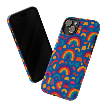 Rainbow 3D Wrap Protective Phone Case Stylish Accessory for Adults and Teens Compatible with iPhone 13, 14, 15 & 16 – All Models Including Pro, Pro Max & Plus
