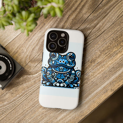 Vibrant 3D Blue Animal Print Protective Phone Case for Bold Individuals – Stylish Protection Compatible with iPhone 13, 14, 15 & 16 – All Models Including Pro, Pro Max & Plus