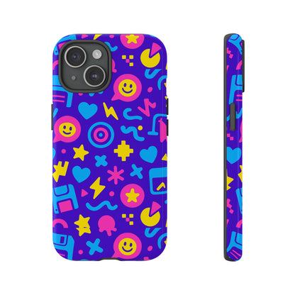 Multicolor Y2K Protective Phone Case with 3D Wrap Design – Fun and Playful Accessory Compatible with iPhone 13, 14, 15 & 16 – All Models Including Pro, Pro Max & Plus