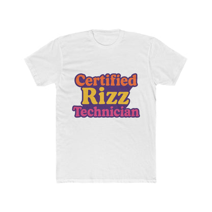 Certified Rizz Technician Unisex T-Shirt - Funny Meme Graphic Tee for Men & Women - Multicolor Design