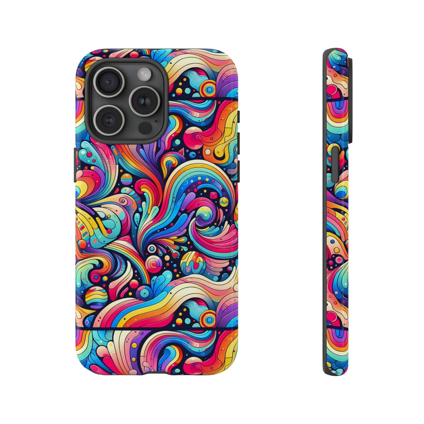 pink pattern image 2 smartphone case with 3d wrap design for stylish protection