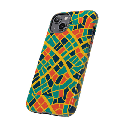 Multicolour Geometric 3D Wrap Protective Phone Case Stylish Accessory for Men and Women Vibrant Design Ideal for Unique Expression Compatible with iPhone 13, 14, 15 & 16 – all models including Pro, Pro Max & Plus