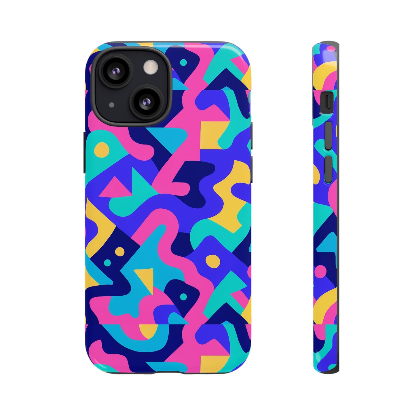 vibrant abstract pattern protective phone case stylish accessory for unique expression compatible with iphone 13, 14, 15 & 16 – all models including pro, pro max & plus