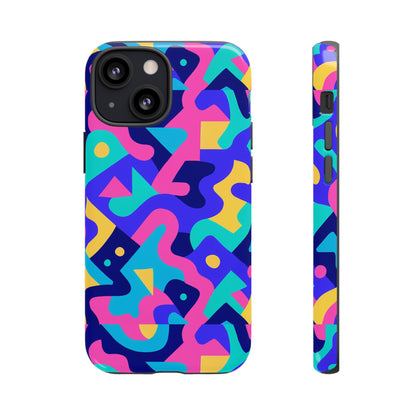 Vibrant Abstract Pattern Protective Phone Case Stylish Accessory for Unique Expression Compatible with iPhone 13, 14, 15 & 16 – All Models Including Pro, Pro Max & Plus
