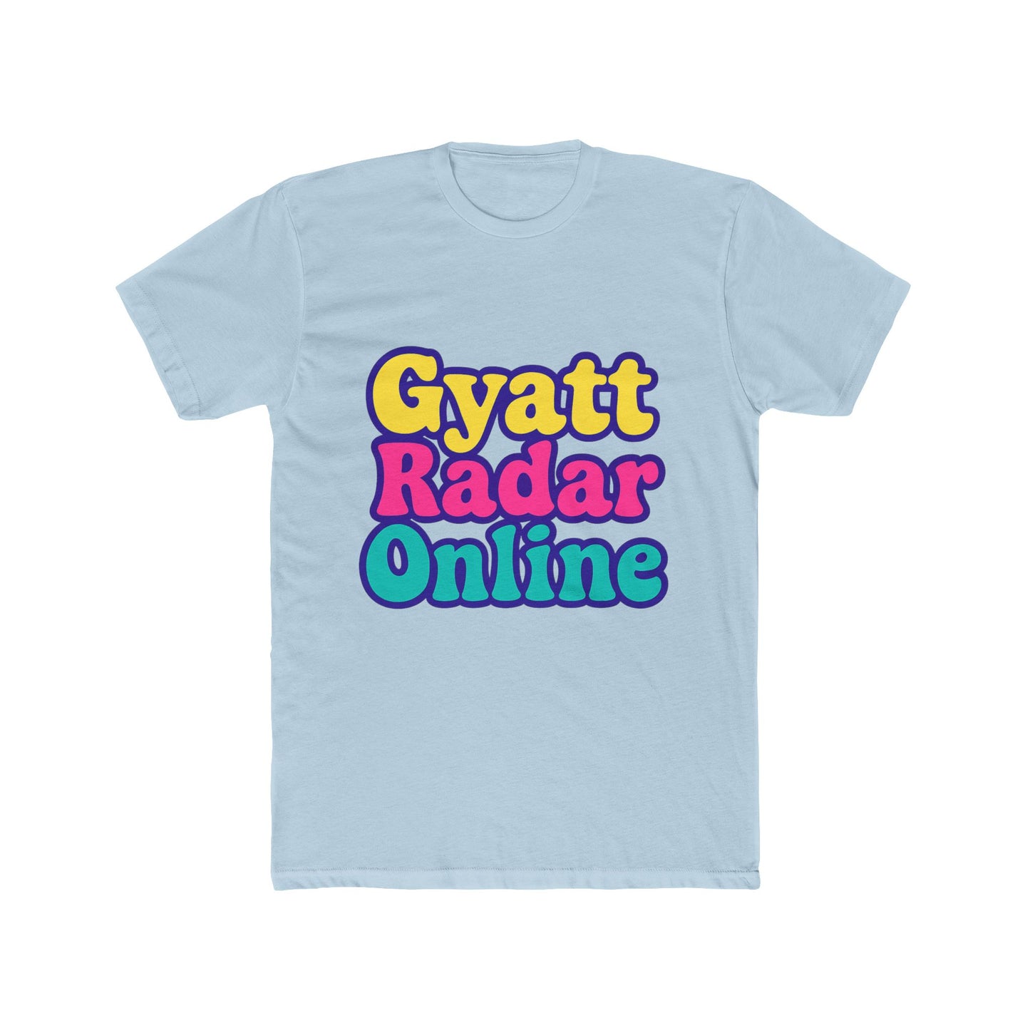 gyatt radar online alphabet multicolor unisex t-shirt – vibrant design for everyone, comfortable casual wear, unique gift idea