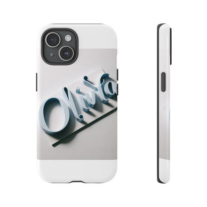 Vibrant 3D Blue Name Phone Case for Stylish Protection – Unique Accessory for Self-Expression Compatible with iPhone 13, 14, 15 & 16 – all models including Pro, Pro Max & Plus