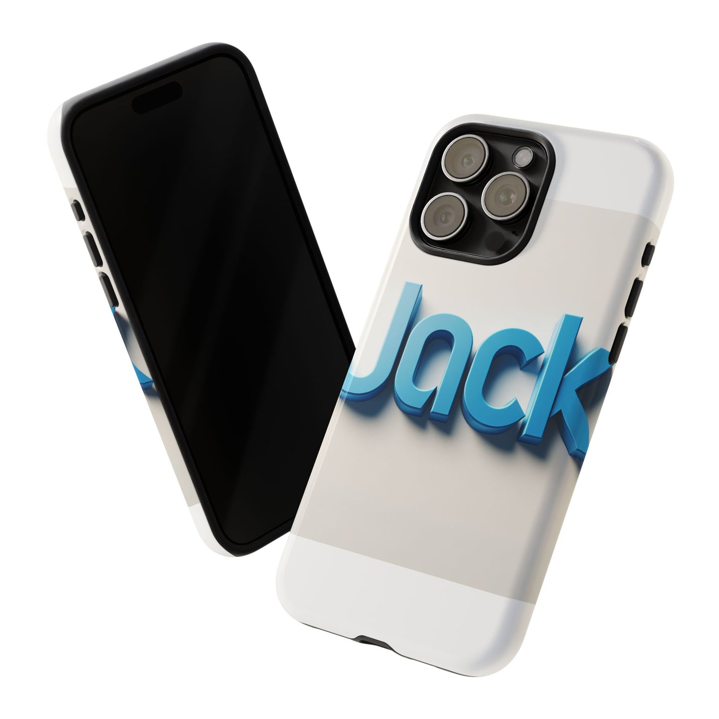 vibrant blue 3d text phone case for stylish protection, unique retro design for men and women, compatible with iphone 13, 14, 15 & 16 – all models including pro, pro max & plus