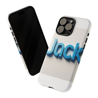 Vibrant Blue 3D Text Phone Case for Stylish Protection, Unique Retro Design for Men and Women, Compatible with iPhone 13, 14, 15 & 16 – all models including Pro, Pro Max & Plus