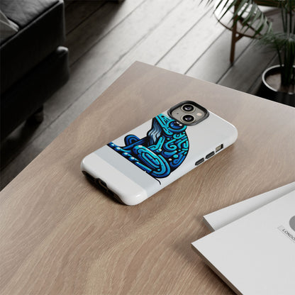 Vibrant Blue Frog 3D Wrap Phone Case for Unique Accessories Retro Style Compatible with iPhone 13, 14, 15 & 16 – All Models Including Pro, Pro Max & Plus
