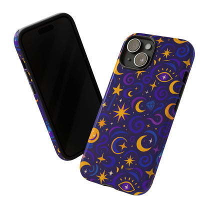 Vibrant 3D Cosmic Design Phone Case for Stylish Protection with Multicolour Stars and Swirls Compatible with iPhone 13, 14, 15 & 16 – All Models Including Pro, Pro Max & Plus