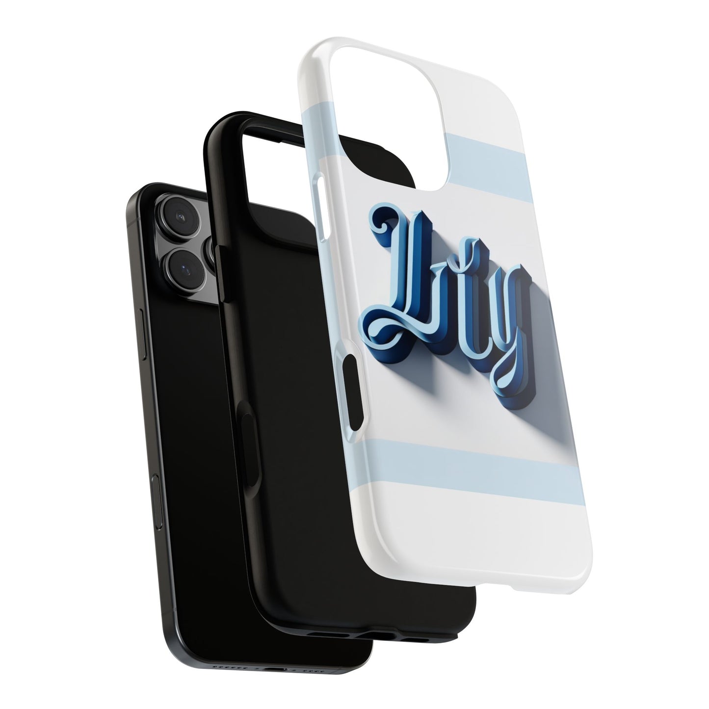 vibrant 3d blue alphabet protective phone case stylish accessory for creative individuals compatible with iphone 13, 14, 15 & 16 – all models including pro, pro max & plus