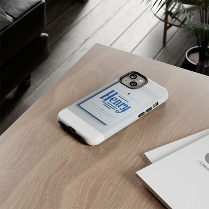 Stylish Blue Typographic Phone Case for Men and Women, Durable Protection, Unique Design, Compatible with iPhone 13, 14, 15 & 16 – all models including Pro, Pro Max & Plus
