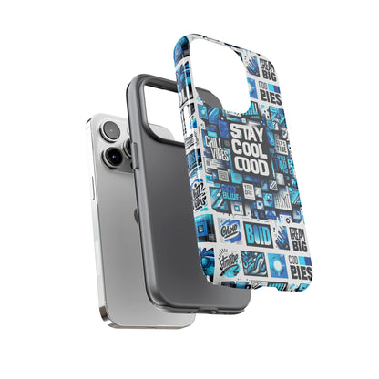 Vibrant 3D Wrap Protective Phone Case with Unique Blue Graphic Design for Trendy Individuals – Stylish Protection Compatible with iPhone 13, 14, 15 & 16 – All Models Including Pro, Pro Max & Plus