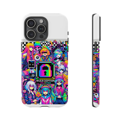 Rizzception Unlocked 3D Wrap Protective Phone Case for Anime Lovers, Durable Silicone Liner, UV Protected, Stylish Accessories for Smartphones