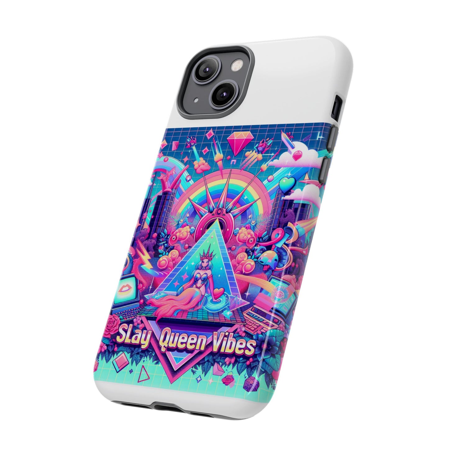 slay queen vibes 3d wrap protective phone case for women