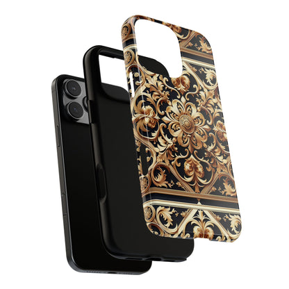 Pattern Image 5 Vibrant Anime Comic Style Shockproof Phone Case with Ornate Baroque Design Compatible with iPhone 13, 14, 15 & 16 – all models including Pro, Pro Max & Plus