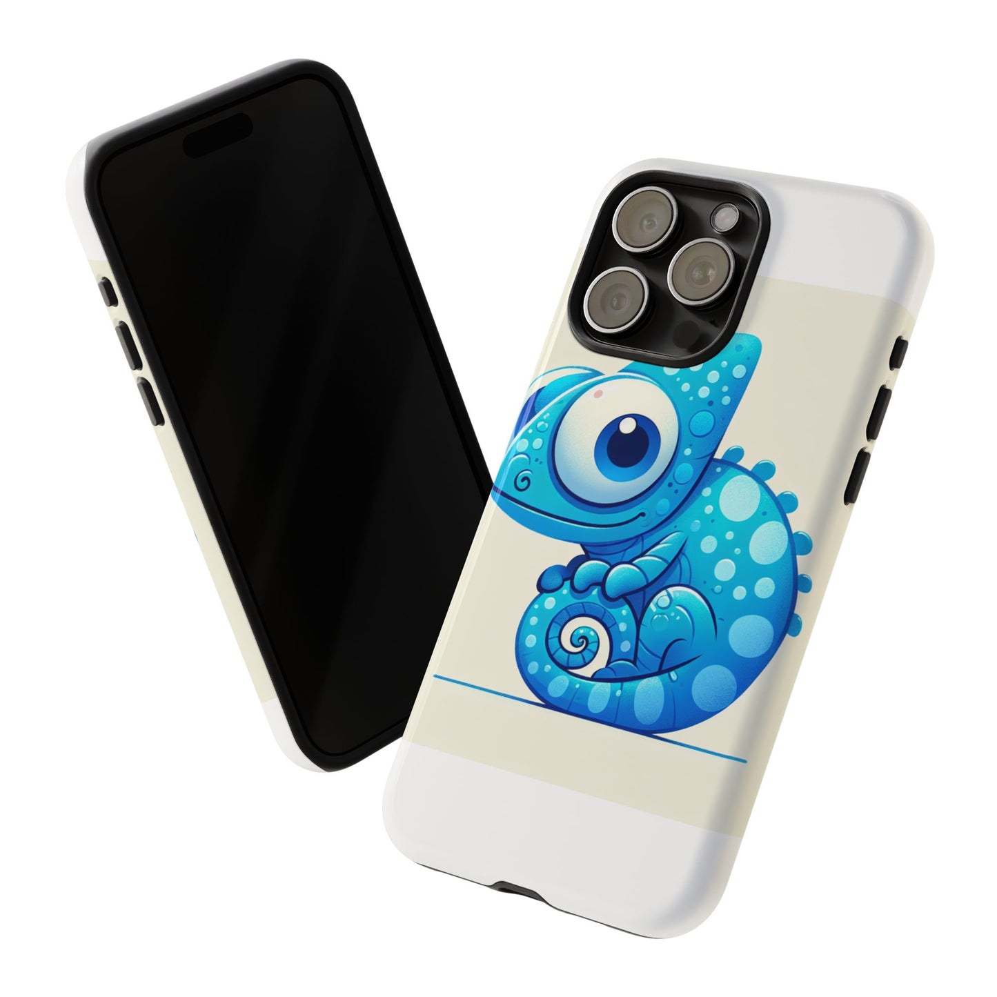 vibrant 3d cartoon chameleon phone case for adults and teens stylish protection compatible with iphone 13, 14, 15 & 16 – all models including pro, pro max & plus