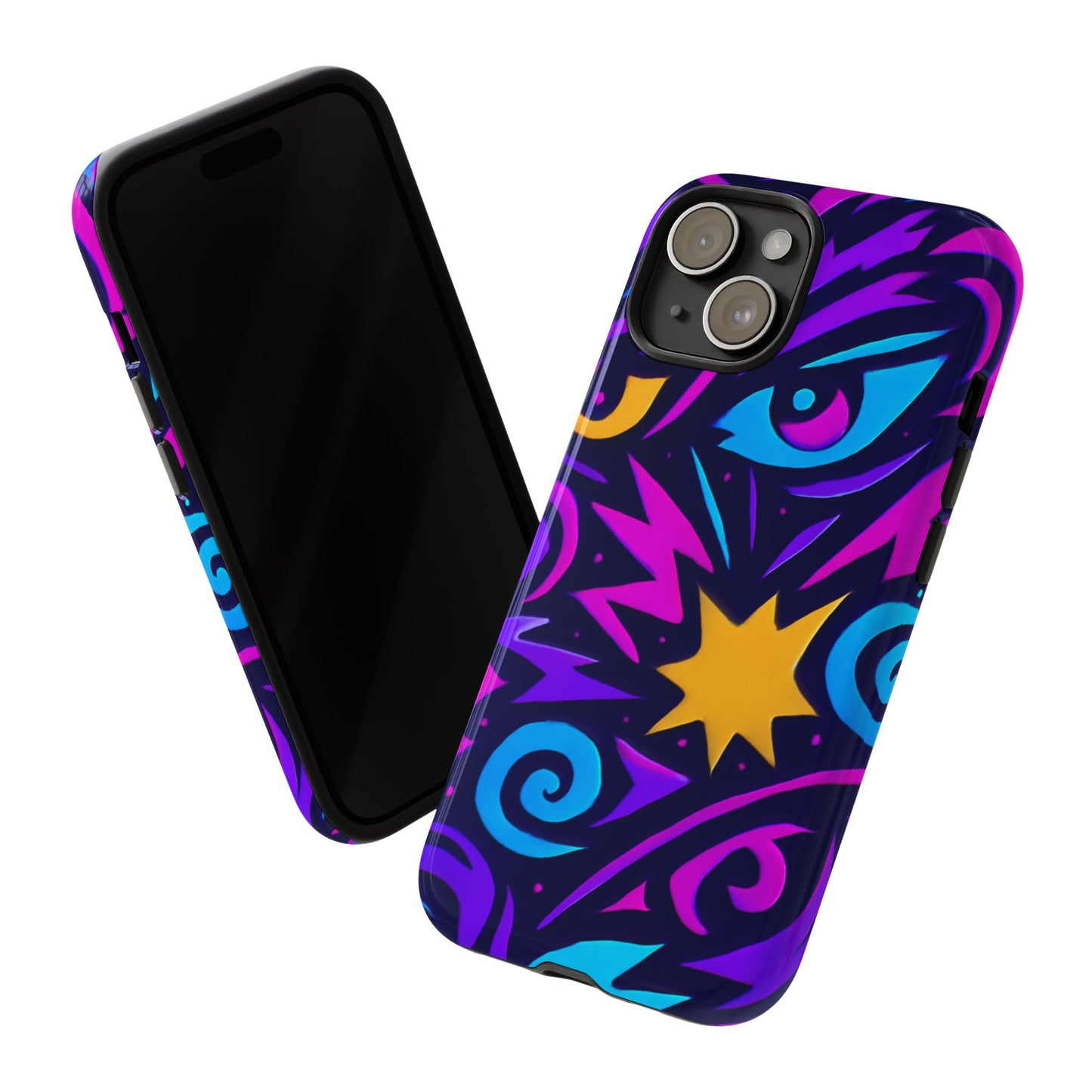 vibrant multicolour 3d wrap phone case for stylish protection and unique expression – compatible with iphone 13, 14, 15 & 16 – all models including pro, pro max & plus
