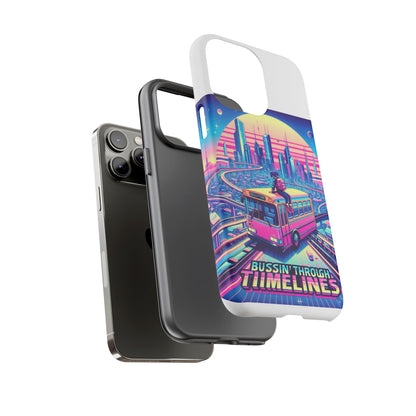 Bussin Through Timelines Protective Phone Case for Anime Lovers, Durable 3D Wrap Design, Shock Absorbent TPU Silicone, UV Protected, Stylish Accessory for Smartphones