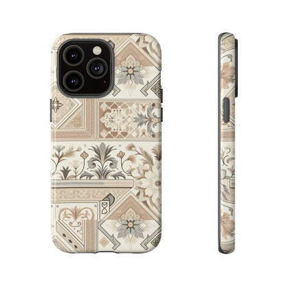 Pattern Image 5 Vibrant 3D Phone Case for Anime and Comic Fans with Ornate Tile Design, Stylish Protective Cover, Suitable for All iPhone Models Including Pro Max